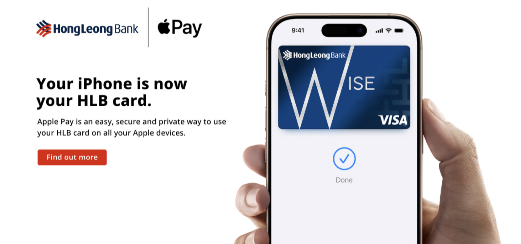 Apple Pay Kini Tersedia Untuk Pengguna Hong Leong Bank