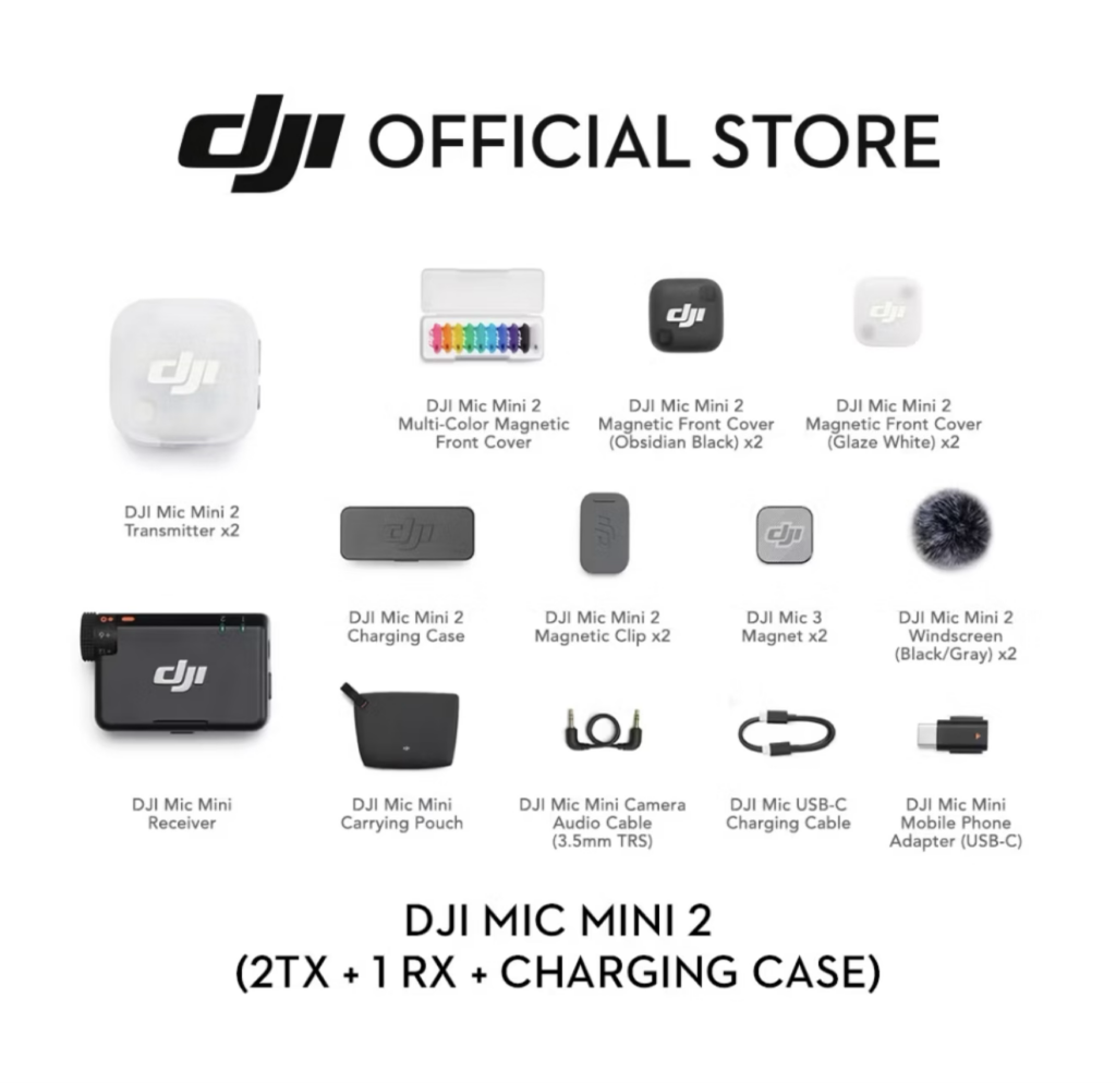 DJI Mic Mini 2 Dilancarkan - Mikrofon Kompak untuk Content Creator